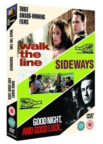 Walk The Line/Sideways/Good Night, And Good Luck DVD (2007) Paul Giamatti, Pre-Owned Region 2