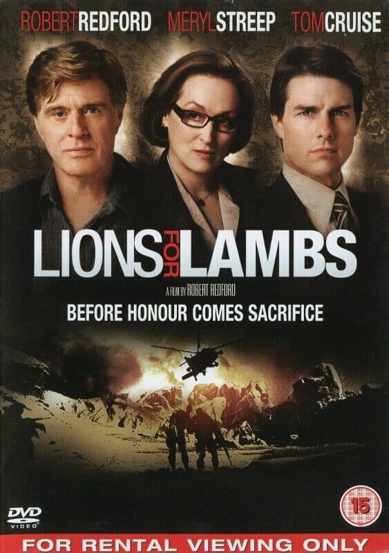 Lions For Lambs DVD (2008) Robert Redford Cert 15 Pre-Owned Region 2