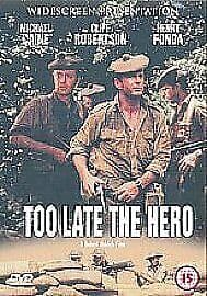 Too Late The Hero DVD (2007) Michael Caine, Aldrich (DIR) Cert 15 Pre-Owned Region 2