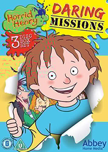 Horrid Henry: Daring Missions DVD (2017) Francesca Simon Cert U 3 Discs Pre-Owned Region 2