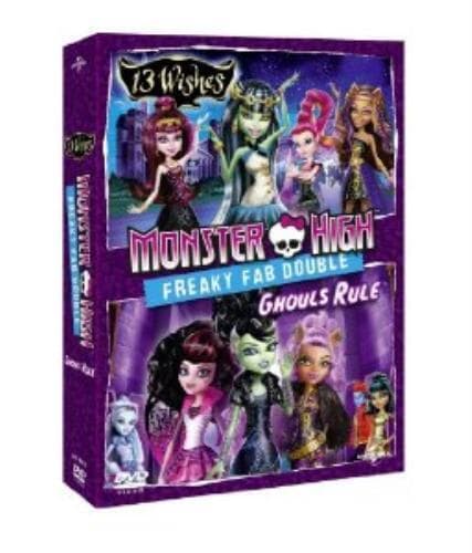 Monster High: 13 Wishes/Ghouls Rule DVD (2013) Asaph Fipke Cert U 2 Discs Pre-Owned Region 2