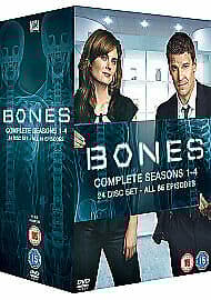 Bones: Complete Seasons 1-4 DVD (2009) David Boreanaz Cert 15 24 Discs Pre-Owned Region 2
