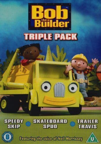 Bob The Builder: Speedy Skip/Skateboard Spud/Trailer Travis DVD (2009) Neil Pre-Owned Region 2