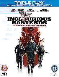 Inglourious Basterds Blu-ray Brad Pitt, Tarantino (DIR) Cert 18 2 Discs Pre-Owned Region 2