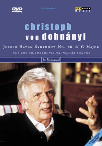 Christoph Von Dohnanyi: In Rehearsal DVD (2002) London Philharmonic Orchestra Pre-Owned Region 2