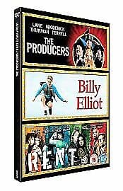 The Producers/Billy Elliott/Rent DVD (2007) Nathan Lane, Stroman (DIR) Cert 15 Pre-Owned Region 2