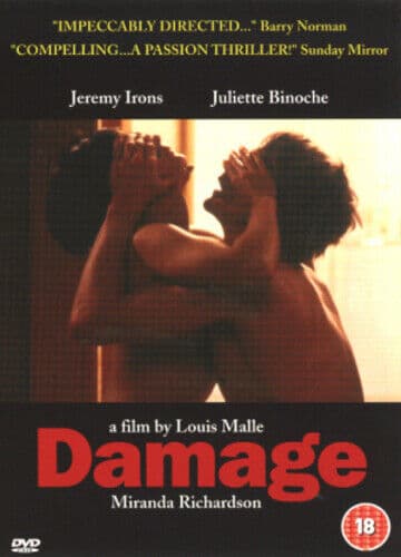 Damage DVD (2003) Jeremy Irons, Malle (DIR) Cert 18 Pre-Owned Region 2