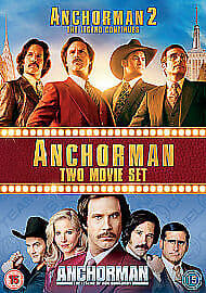 Anchorman/Anchorman 2 DVD (2014) Will Ferrell, McKay (DIR) Cert 15 2 Discs Pre-Owned Region 2