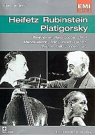 Rubinstein/Heifetz/Piatigorsky: Classic Archive Series DVD (2002) Cert E Pre-Owned Region 2