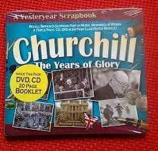 Churchill - The Years Of Glory: A Yesteryear Scrapbook (DVD, CD, Booklet) Pre-Owned Region 2