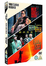 West Side Story/Guys And Dolls/Fiddler On The Roof DVD (2006) Frank Sinatra, Pre-Owned Region 2