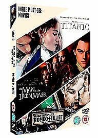 Titanic/The Man In The Iron Mask/Romeo And Juliet DVD (2006) Leonardo DiCaprio, Pre-Owned Region 2