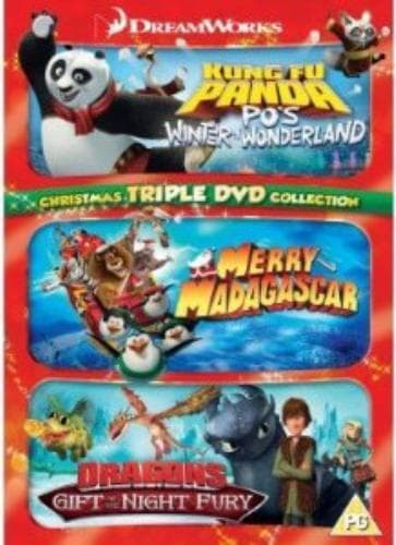 KUNG FU PANDA , MERRY MADAGASCAR , DRAGO DVD Pre-Owned Region 2