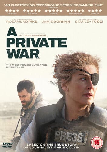 A Private War DVD (2019) Rosamund Pike, Heineman (DIR) Cert 15 Pre-Owned Region 2