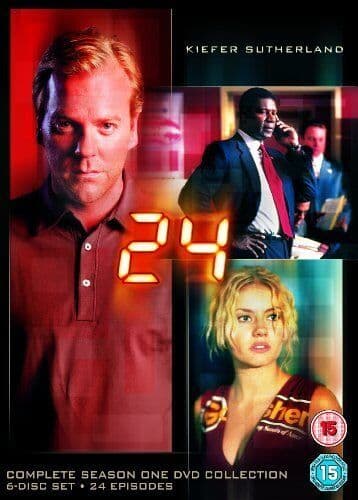 24: Season 1 DVD (2002) Kiefer Sutherland, Hopkins (DIR) Cert 15 6 Discs Pre-Owned Region 2