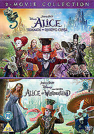 Alice In Wonderland/Alice Through The Looking Glass DVD (2016) Johnny Depp, Pre-Owned Region 2