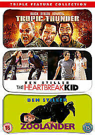 Tropic Thunder/Zoolander/The Heartbreak Kid DVD (2009) Ben Stiller Cert 15 Pre-Owned Region 2
