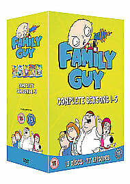 Family Guy: Seasons 1-5 DVD (2006) Seth MacFarlane Cert 15 13 Discs Pre-Owned Region 2