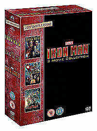 Iron Man 1-3 DVD (2013) Robert Downey Jr, Favreau (DIR) Cert 12 3 Discs Pre-Owned Region 2