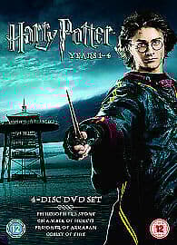 Harry Potter 1-4 DVD (2006) Daniel Radcliffe, Columbus (DIR) Cert 12 4 Discs Pre-Owned Region 2