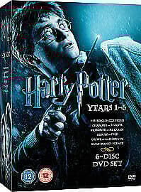 Harry Potter 1-6 DVD (2009) Daniel Radcliffe, Columbus (DIR) Cert 12 6 Discs Pre-Owned Region 2