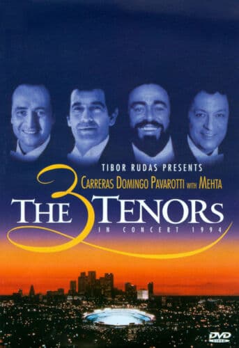 The Three Tenors: In Concert - 1994 DVD (1998) Zubin Mehta Cert E Pre-Owned Region 2