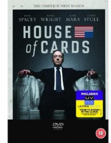 House Of Cards: The Complete First Season DVD (2013) Kevin Spacey Cert 18 Pre-Owned Region 2