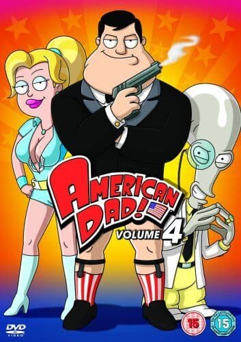 American Dad!: Volume 4 DVD (2009) Seth MacFarlane Cert 15 3 Discs Pre-Owned Region 2