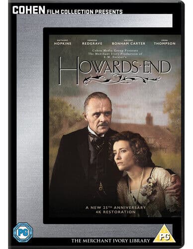 Howards End DVD (2017) Anthony Hopkins, Ivory (DIR) Cert PG Pre-Owned Region 2