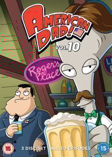 American Dad!: Volume 10 DVD (2016) Seth MacFarlane Cert 15 3 Discs Pre-Owned Region 2