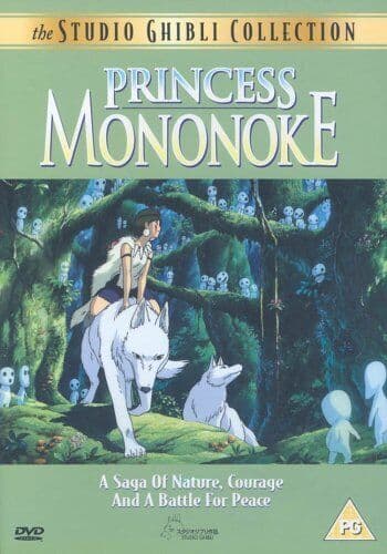Princess Mononoke DVD (2001) Hayao Miyazaki Cert PG Pre-Owned Region 2
