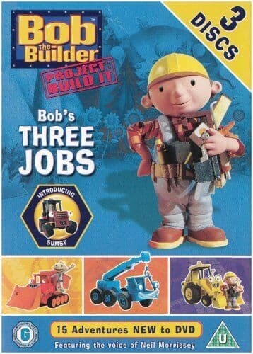 Bob The Builder: Bob’s Three Jobs DVD (2007) Cert Uc Pre-Owned Region 2