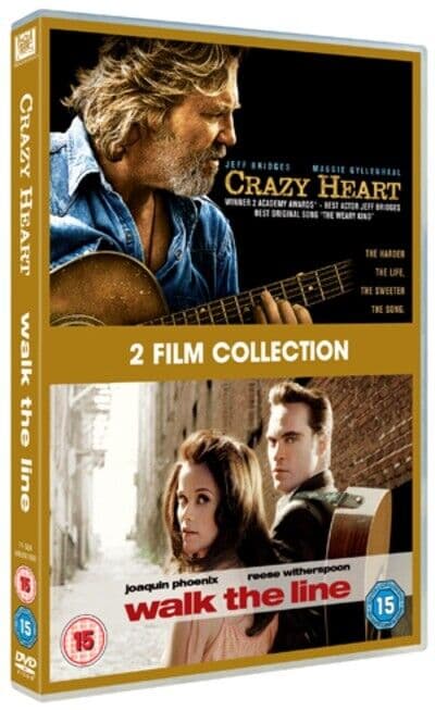 Crazy Heart/Walk The Line DVD (2011) Jeff Bridges, Cooper (DIR) Cert 15 2 Discs Pre-Owned Region 2