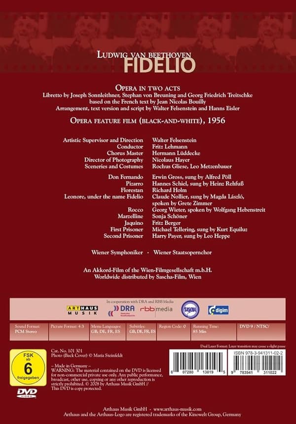 Fidelio: Walter Felsenstein Edition DVD (2009) Walter Felsenstein Cert E Pre-Owned Region 2