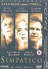 Simpatico DVD (2002) Nick Nolte, Warchus (DIR) Cert 15 Pre-Owned Region 2