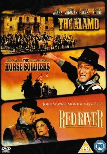 The Alamo/The Horse Soldiers/Red River DVD (2009) John Wayne Cert PG Pre-Owned Region 2