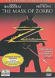 The Mask Of Zorro DVD (1999) Antonio Banderas, Campbell (DIR) Cert PG Pre-Owned Region 2