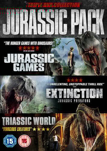 Jurassic Triple Pack DVD (2018) Ryan Merriman, Bellgardt (DIR) Cert 15 3 Discs Pre-Owned Region 2