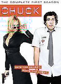 Chuck: The Complete First Season DVD (2008) Zachary Levi Cert 15 4 Discs Pre-Owned Region 2