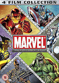 Marvel Animated Features Collection DVD (2012) Curt Geda Cert 12 4 Discs Pre-Owned Region 2
