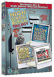 High School Musical 1-3 DVD (2009) Zac Efron, Ortega (DIR) Cert U 3 Discs Region 2
