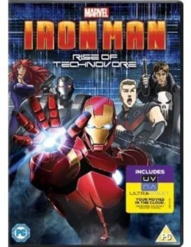 Iron Man: Rise of Technovore DVD (2013) Hiroshi Hamasaki Cert PG Region 2