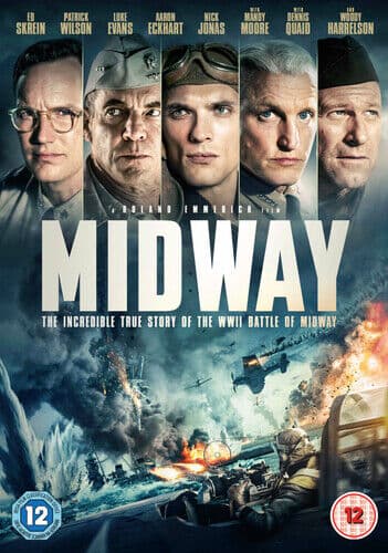 Midway DVD (2020) Woody Harrelson, Emmerich (DIR) Cert 12 Region 2