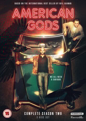 American Gods: Complete Season Two DVD (2019) Ricky Whittle Cert 15 3 Discs Region 2