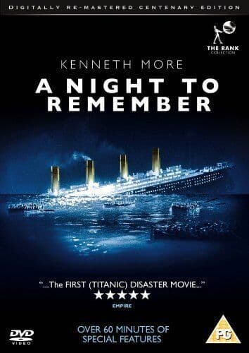 A Night to Remember DVD (2012) Kenneth More, Ward Baker (DIR) Cert PG Region 2