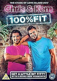 Chris and Kem 100% Fit DVD (2017) Chris Hughes Cert PG Region 2