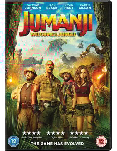 Jumanji: Welcome to the Jungle DVD (2018) Dwayne Johnson, Kasdan (DIR) Cert 12 Region 2