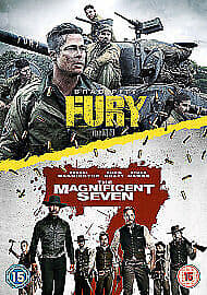 Fury/The Magnificent Seven DVD (2018) Brad Pitt, Ayer (DIR) Cert 15 2 Discs Region 2