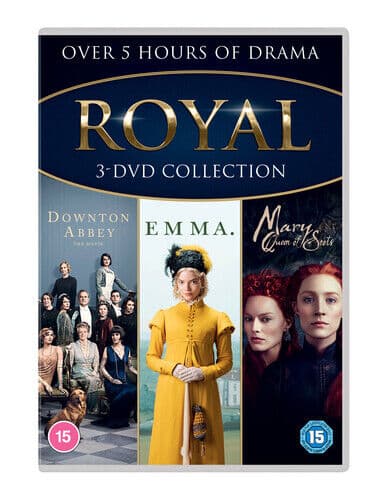 Royal Movie Triple Collection DVD Downton Abbey, Emma, Mary Queen of Scots Region 2
