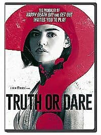Truth Or Dare DVD (2018) Lucy Hale, Wadlow (DIR) Cert 15 Region 2